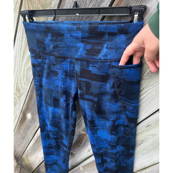 Sweaty Betty Power‎ Workout Leggings, Blue Frame Print Size US 6 Small - Picture 7 of 9